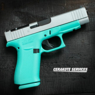 Glock 48 MOS Tiffany Blue Pistol Satin Aluminum Slide