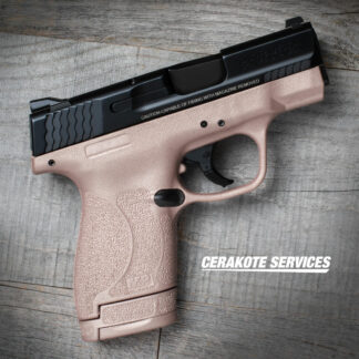 Smith and Wesson M&P Shield 2.0 Apple Rose Gold Pistol Thumb Safety