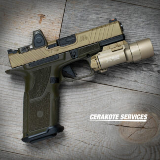 ZEV Tech OZ9 Elite X Grip OD Green Pistol  FDE Slide / X300U-A OD Green RM06