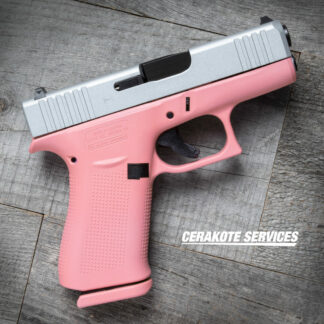 Glock 43X Victoria Pink Pistol Satin Aluminum Slide