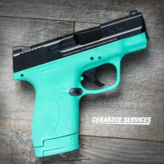 Smith and Wesson M&P 9 Shield M2.0 Tiffany Blue Pistol Thumb Safety