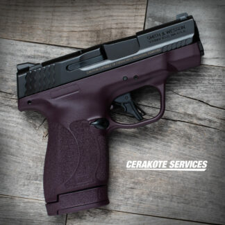 Smith and Wesson M&P Shield Plus Plum Pistol