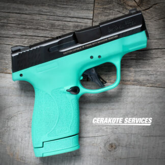 Smith and Wesson M&P Shield Plus Tiffany Blue Pistol