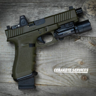 ZEV Tech Modified Glock 17 Gen 3 Trilo Full OD Green Pistol Magwell RM06 X300U-A
