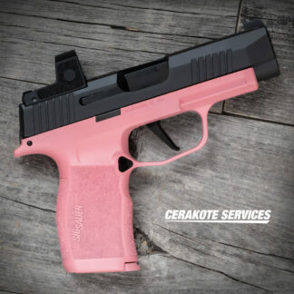 SIG P365 XL Victoria Pink Pistol Vuurwapen Magazine Release Romeo Zero