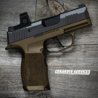 SIG P365X Spartan Bronze Pistol Vuurwapen Magazine Release Romeo Zero