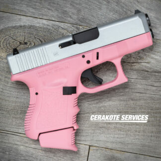 Glock 26 Gen 3 Victoria Pink Pistol Satin Aluminum Slide