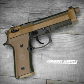 Beretta M9A4 OD Green Pistol FDE Slide