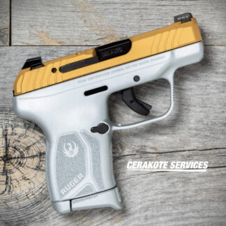 Ruger LCP MAX Satin Aluminum Pistol Gold Slide