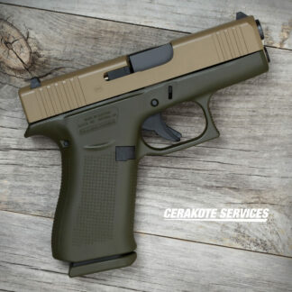 Glock 43X OD Green Pistol FDE Slide