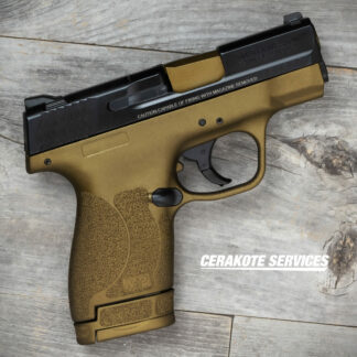 Smith & Wesson M&P 9 Shield M2.0 Burnt Bronze Frame & Barrel Pistol Thumb Safety