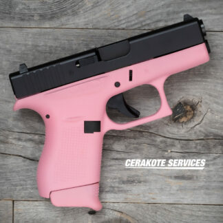 Glock 42 Victoria Pink Pistol Flat Black Slide Night Sights