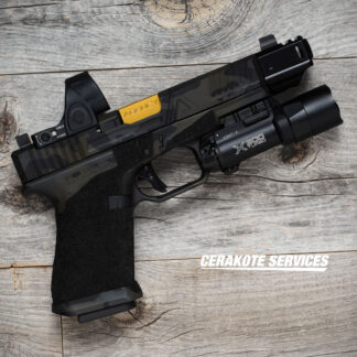 Agency Arms Mod Glock 19 Gen 3 Field Black MultiCam SRO Magwell Dual Port Comp X300T-A