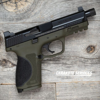 Smith and Wesson M&P 2.0 Compact OD Green Threaded Barrel